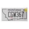 2017 Montana Manhattan Council License Plate #CGW367